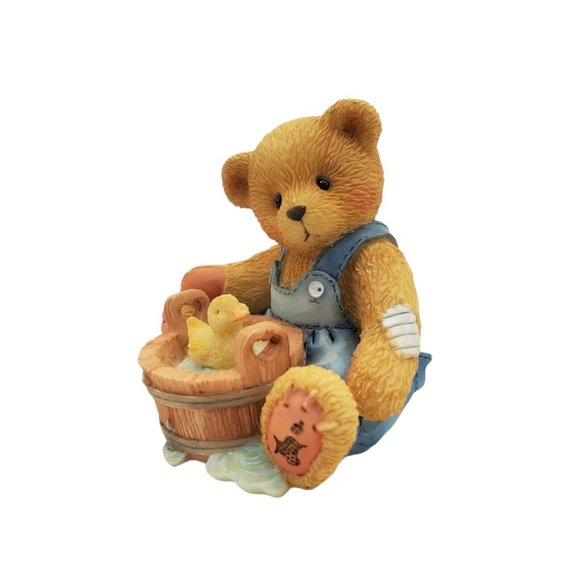 Cherished Teddies Robert Love Keeps Me Afloat #156272 1995‎ Rubber Ducky Bucket - Picture 1 of 6